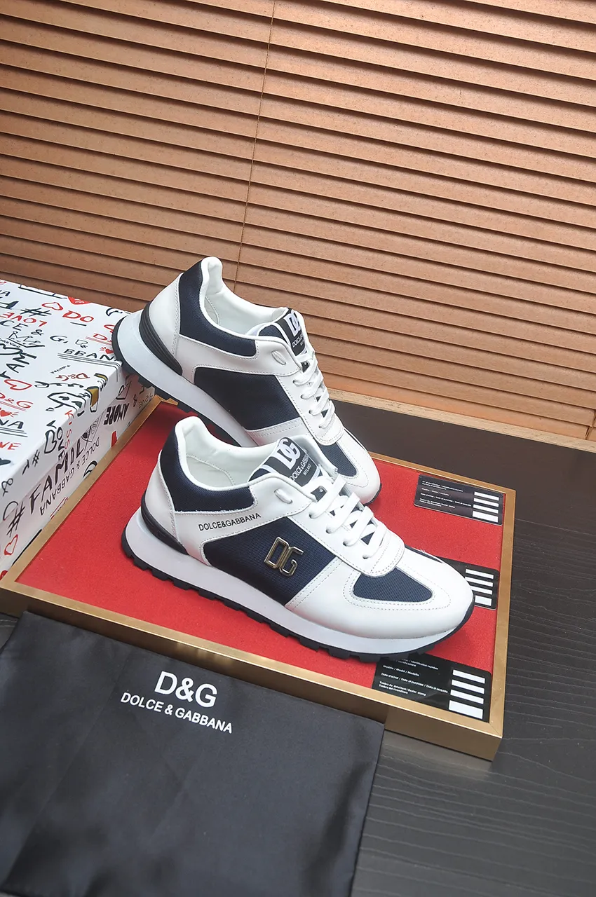 Men's shoes 💰440💶[D&G] High-end quality Product trademark: DG "Dolce & Gabbana*" low-top sneakers Product material: imported ^_^ cowhide upper, cotton silk lining, original outsole Regular size: 38-45 (customized in 45)